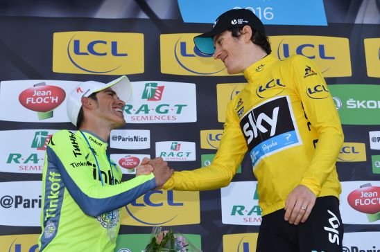 13-03-2016 Paris - Nice; Tappa 08 Nice - Nice; 2016, Team Sky; 2016, Tinkoff; Geraint, Thomas; Contador, Alberto; Nice;