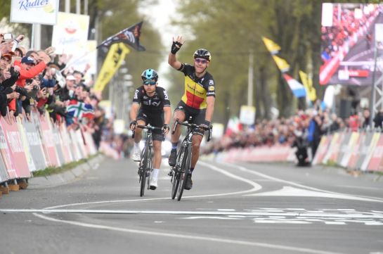 16-04-2017 Amstel Gold Race; 2017, Quick - Step Floors; 2017, Team Sky; Gilbert, Philippe; Kwiatkowski, Michal; Valkenburg;